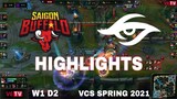 Highlight SGB vs TS All Game VCS Mùa Xuân 2021 | VCS Spring 2021 | Sai Gon Buffalo vs Team Secret