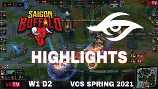 Highlight SGB vs TS All Game VCS Mùa Xuân 2021 | VCS Spring 2021 | Sai Gon Buffalo vs Team Secret