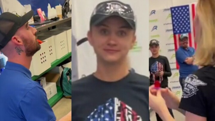 เพื่อนร่วมงานของฉันขอฉันแต่งงานต่อหน้าแฟนสาวของฉัน