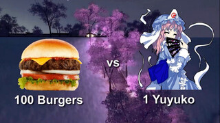 [Miền Đông] Yuyuko vs 100 chiếc bánh mì kẹp thịt