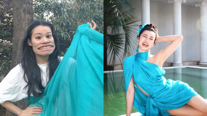 هل تعتقد أن الشكل الجيد سيبدو جيدًا حتى لو لففت نفسك بوشاح حريري؟