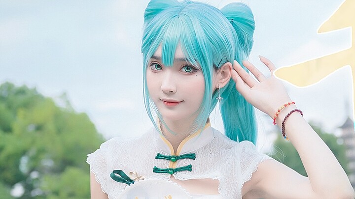 [Hujan] Hatsune dan yang lainnya sedang menari ❤️Seribu Mil Mengundang Bulan☾