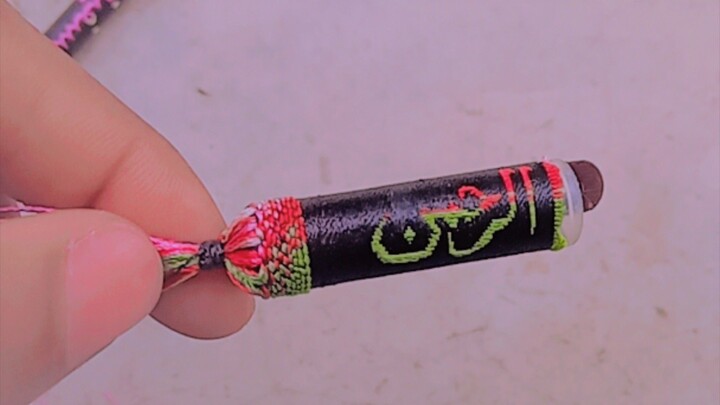 Writing a name with a pen and thread vairal  #