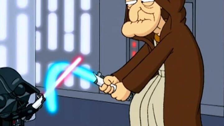 Family Guy: A parody of Star Wars, let Old Deng draw his sword!