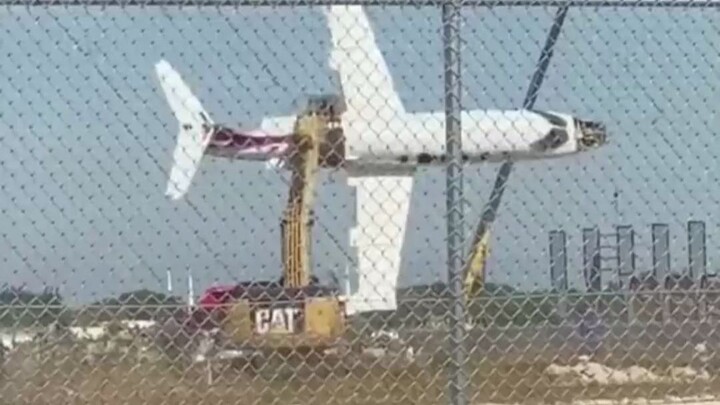 Excavator + Airplane = Double the Fun