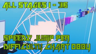 Speedz' Jump Per Difficulty Chart Obby [All Stages 1-36] (ROBLOX Obby)