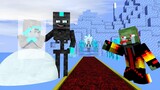 Hot Inlove with Ice : But Angry Wither Attacked : Minecraft Animation