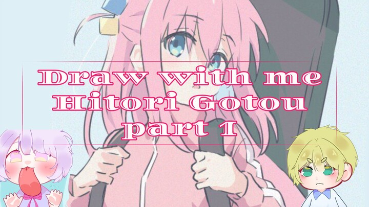 Draw Hitori Gotou from bocchi the rock part 1