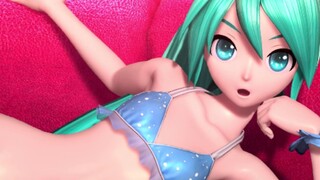 Sweet Devil-- Hatsune Miku 4K single ponytail swimsuit