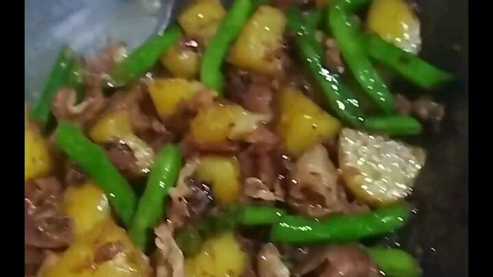 Bacon with potato&greenbeans