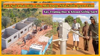 Quanglinhvlogs || Bất Ngờ Phát Hiện Bản Mới Đã Được Quan Tâm - Xây Trường Học & Khoan Giếng