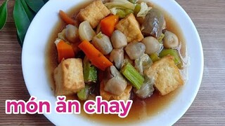 RAU CỦ KHO CHAY - món chay ngon dễ làm - tú lê miền tây