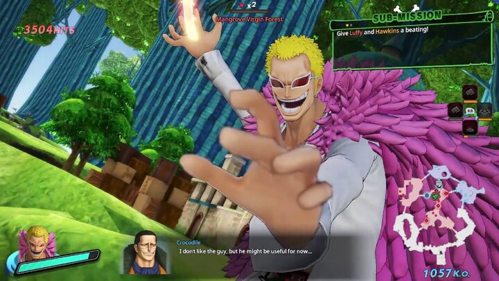 Test test.....One Piece Pirate Warriors 4 - Doflamingo GAMEPLAY-Treasure LOG