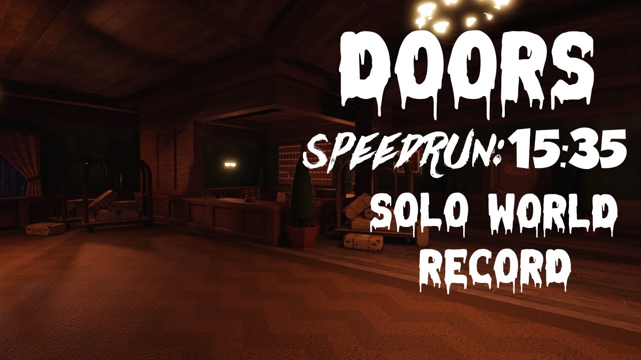 Roblox doors speedrun 15:35 solo - bilibili