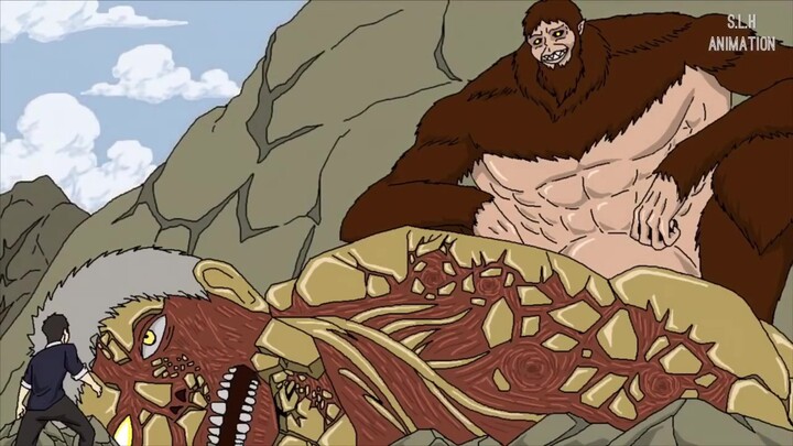 Beast Giant với Armored Titan [Đôi cánh tự do/Người khổng lồ]