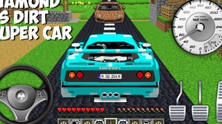 จะเกิดอะไรขึ้นถ้าฉันชนรถเพชรกับรถสกปรกใน Minecraft สุดยอดรถชน !