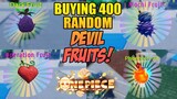 Buying 400 Random Fruits - Looking For Dark Fruit! in A One Piece Game