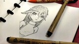 Drawing Yae Miko using pencil | Genshin Impact
