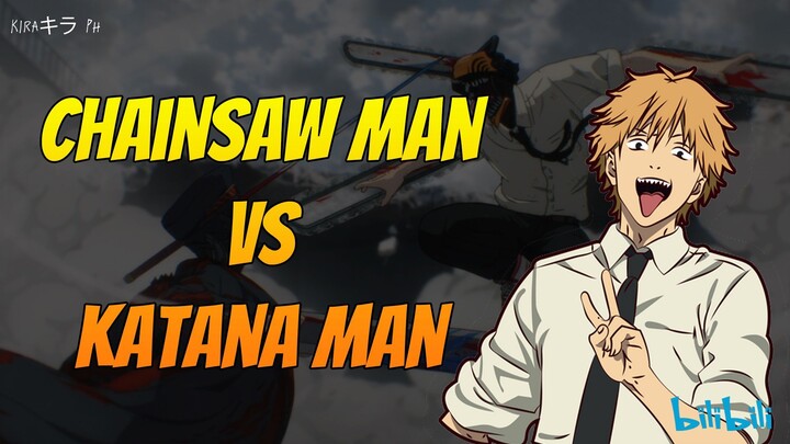 Chainsaw Man Vs. Katana Man Fight Scene
