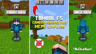 CARA MEMUNCULKAN TOMBOL F5 DI MCPE 1.19 - BUTTON PERSPECTIVE CAMERA!!