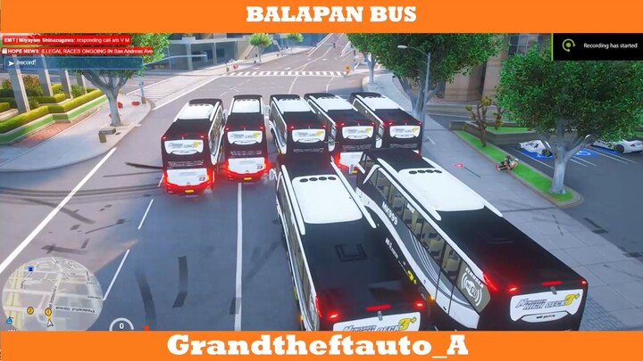 BALAPAN BUS DI JALANAN !