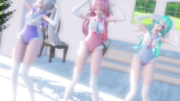 [MMD]スキスキ絶頂症[TDASailorsvMiku Haku Luka ]