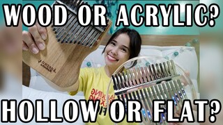 LIVE: Wood vs Acrylic. Hollow vs Flatboard