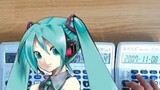 Play the fastest parting song "The Disappearance of Hatsune Miku" with 4 calculators