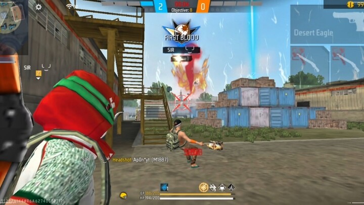 Alex & Rus | INSANE Headshot | Free Fire | M18 | Desert | B2K
