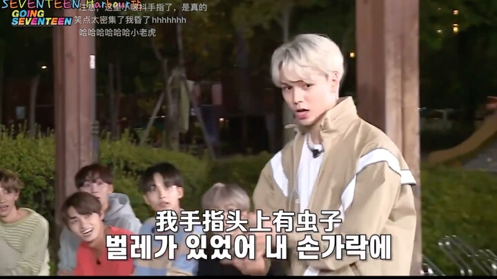 Vernon被虫吓到说rap，真的好搞笑，哈哈哈哈好好笑