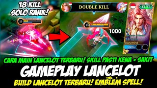 GAMEPLAY LANCELOT SKIN SEASON 30❗EMBLEM LANCELOT & BUILD LANCELOT TERSAKIT 2023❗TUTORIAL LANCELOT ML