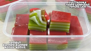 Resep Lapis Kanji Pandan // Resep Lapis Tapioka Lembut Dan Kenyal-Kenyal