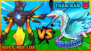 BOSS NÚI LỬA VS BOSS THẦN RẮN | ĐẠI CHIẾN BOSS TRONG MINI WORLD