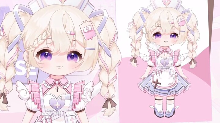 [Free live2d model] Cat-eared nurse little Loli is given away for free!