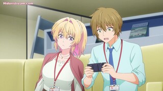 Eps_2 senior kerja blonde cantik sok keras tapi aslinya canggung [My Awkward Senpai]