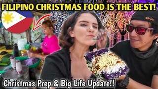 EXPERIENCING THE PHILIPPINES CHRISTMAS SPIRIT! Filipino Holiday Street Food & Huge Life Update!