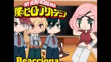 BNHA reacciona a Sakura Haruno como pro héroe!  (Sasusaku)