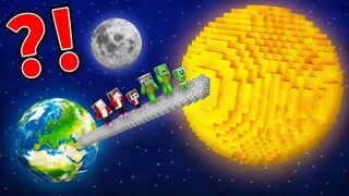 Mikey Family and JJ Family Travelled To SUN In Minecraft! (Maizen)