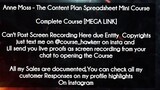 Anne Moss  course - The Content Plan Spreadsheet Mini Course download