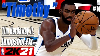 Tim Hardaway Jr  Jumpshot Fix NBA2K21 with Side-by-Side Comparison