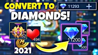 CONVERT TO FREE DIAMONDS? FREE DIAMONDS MOBILE LEGENDS - FREE DIAMONDS NEW EVENT ML 2021