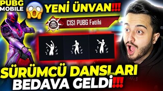 OHA! TÜM SÜRÜMCÜ DANSLARI GELDİ! ROYALE PASS 300 UC YE DÜŞTÜ! FULLEDİK! PUBG Mobile