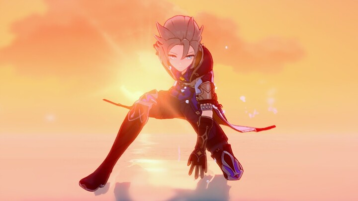 Sunset in Genshin Impact is Beautiful