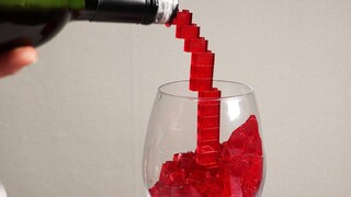 Lego Canape & Wine - เลโก้ในชีวิตจริง / การทำอาหารสต็อปโมชั่น ＆ ASMR