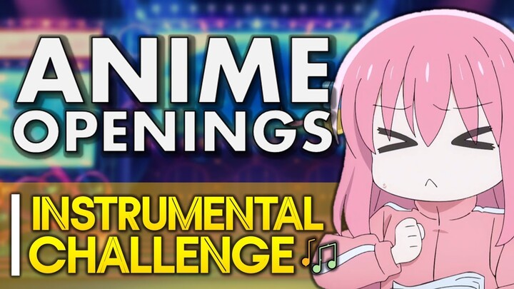 ANIME OPENINGS QUIZ: INSTRUMENTAL Challenge! 【50 SONGS - Medium/Hard】 (Off Vocal / Music Only)