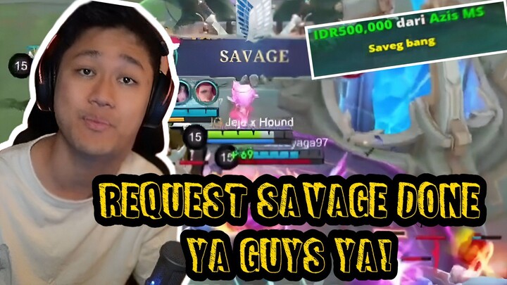 Done langsung ni ye bang je SAVAGE nya🔥 - Clip MLBB