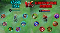 Karrie Tank Vs Aldous Assassins 500 Stack