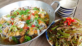 NHỚ BỮA CƠM QUÊ, CÁ CHƯNG TƯƠNG RAU MUỐNG ĐỒNG BÓP CƠM MẺ | MTQH