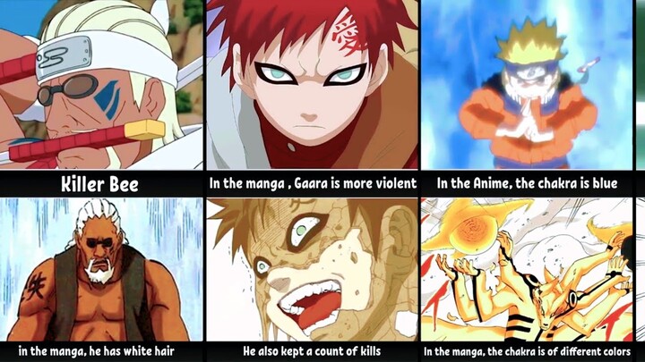 Difference between Manga and Anime in NARUTO