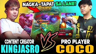 KINGJASRO vs. COCO | Content Creator vs. Pro Player (Nagtapat sa Offlane) ~ Mobile Legends